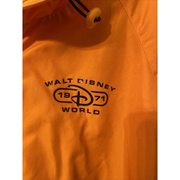 Disney Parks Walt Disney 1971 World Orange/ Gray Windbreaker Jacket Size Large - Picture 2 of 7